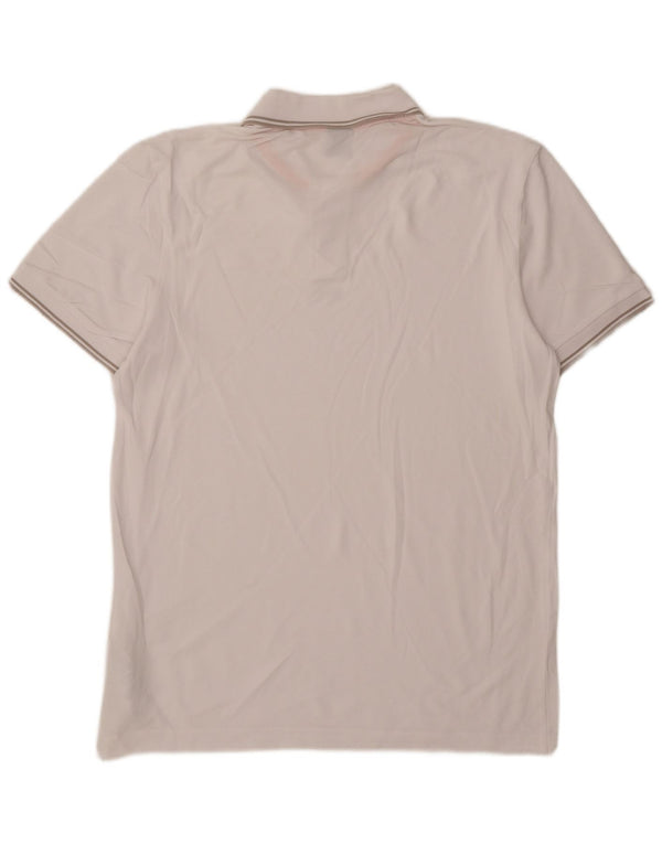 Hugo Boss Mens Polo Shirt Large White Cotton