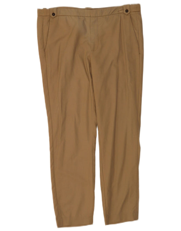 Zara Womens Slim Chino Trousers EU 40 Medium W30 L27 Beige Cotton