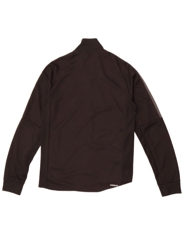 Adidas Mens Aeroready Tracksuit Top Jacket UK 38/40 Medium Black Polyester