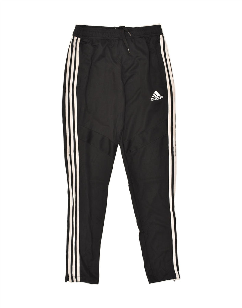 ADIDAS Boys Tracksuit Trousers 13-14 Years Black Polyester | Vintage Adidas | Thrift | Second-Hand Adidas | Used Clothing | Messina Hembry 