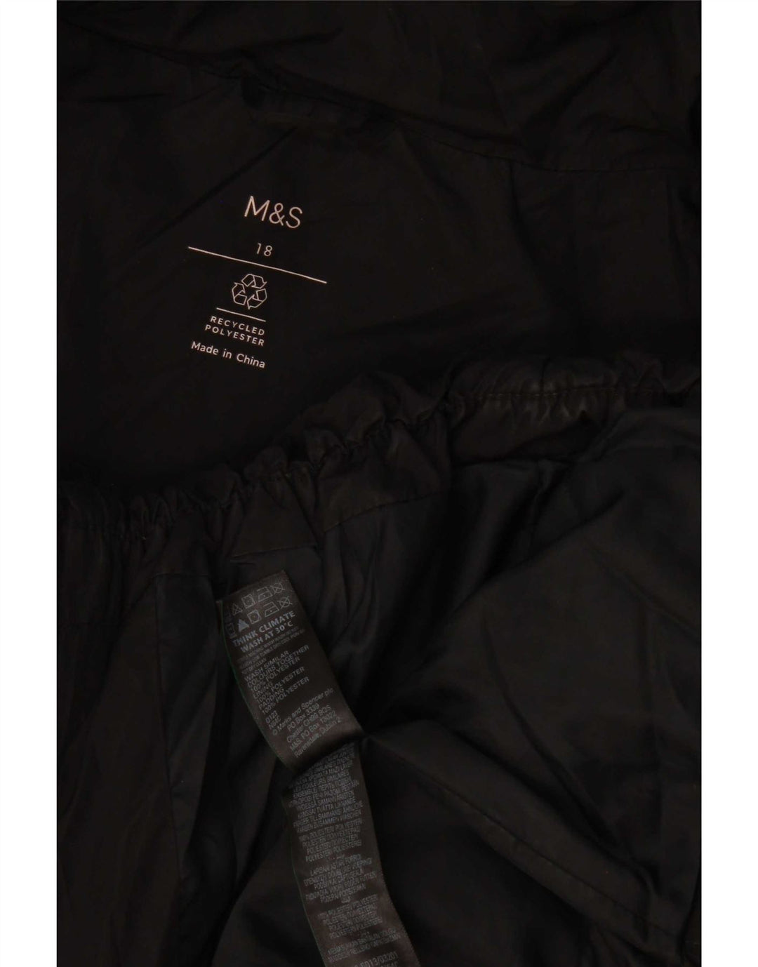 Marks & Spencer Womens Padded Jacket UK 18 XL Black Polyester