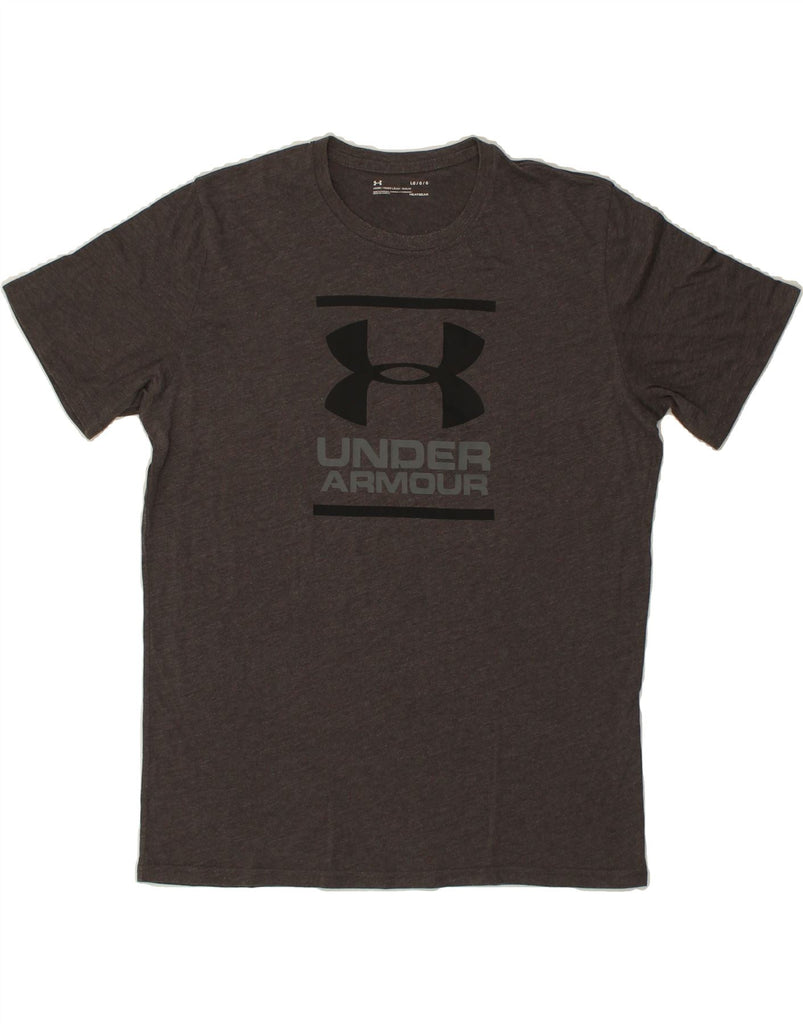 UNDER ARMOUR Mens Graphic T-Shirt Top Large Grey | Vintage Under Armour | Thrift | Second-Hand Under Armour | Used Clothing | Messina Hembry 