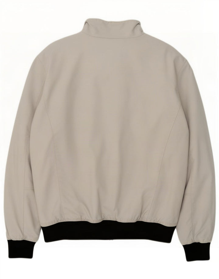 Murphy & Nye Mens Custom Fit Bomber Jacket UK 44 2XL White Colourblock