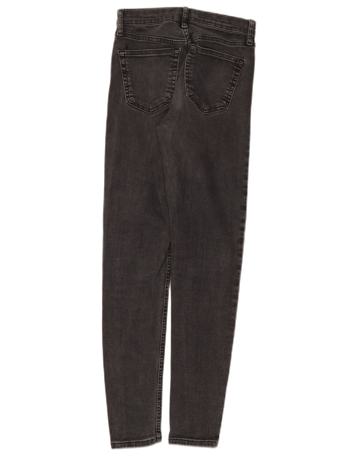 Topshop Womens Jamie Skinny Jeans W25 L28 Grey Polyester