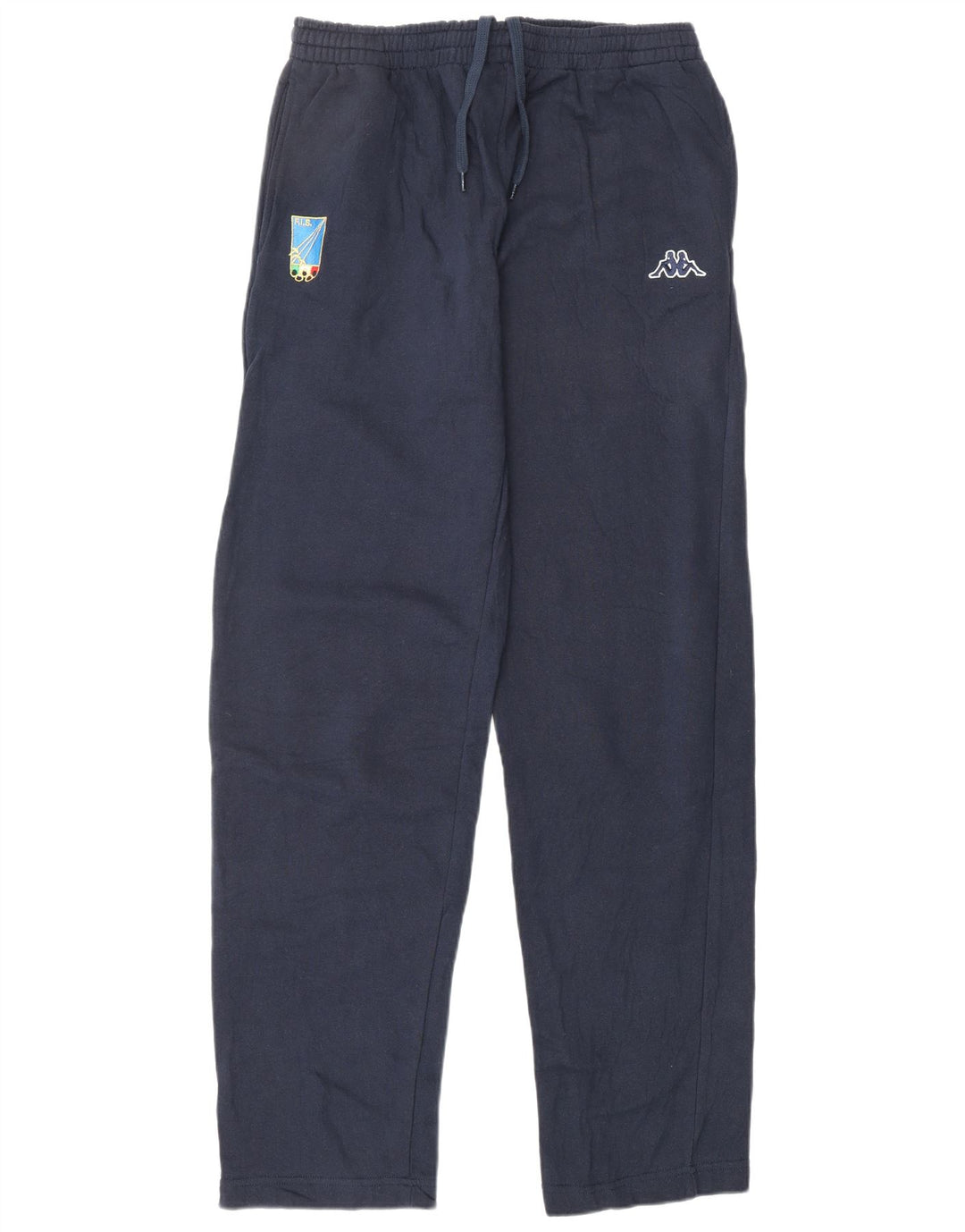 KAPPA Mens Tracksuit Trousers Large Navy Blue Cotton