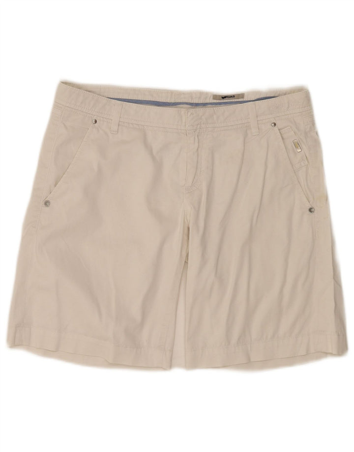 Gas Mens Chino Shorts W29 Medium White Cotton