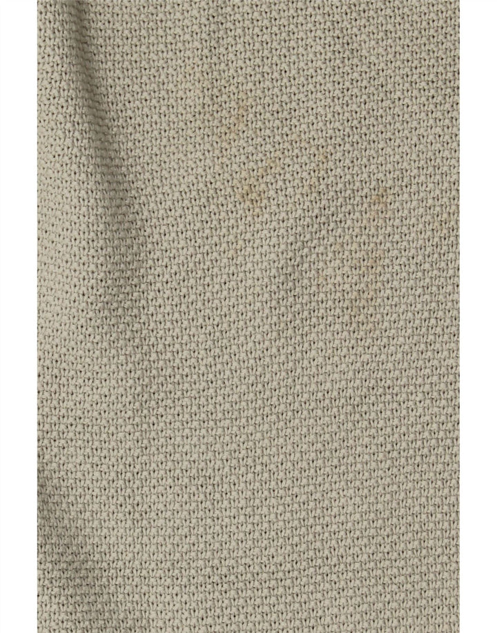 O'Neill Mens Boat Neck Jumper Sweater Large Khaki Cotton