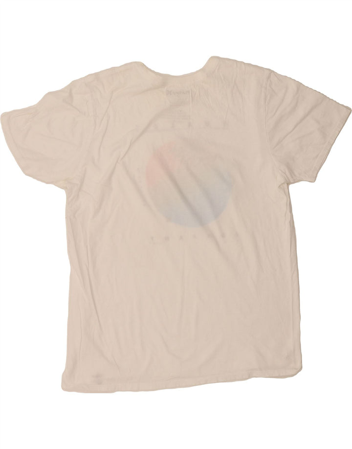 HURLEY Mens Graphic T-Shirt Top XL White Cotton Vintage Hurley and Second-Hand Hurley from Messina Hembry 
