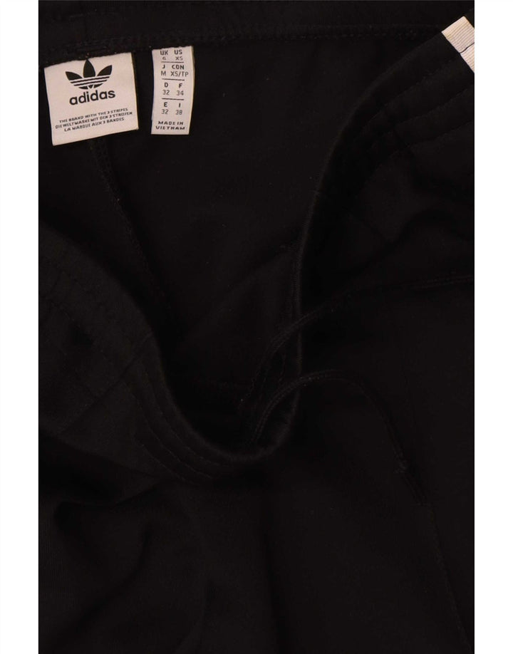 Adidas Womens Tracksuit Trousers UK 6 XS Black Polyester