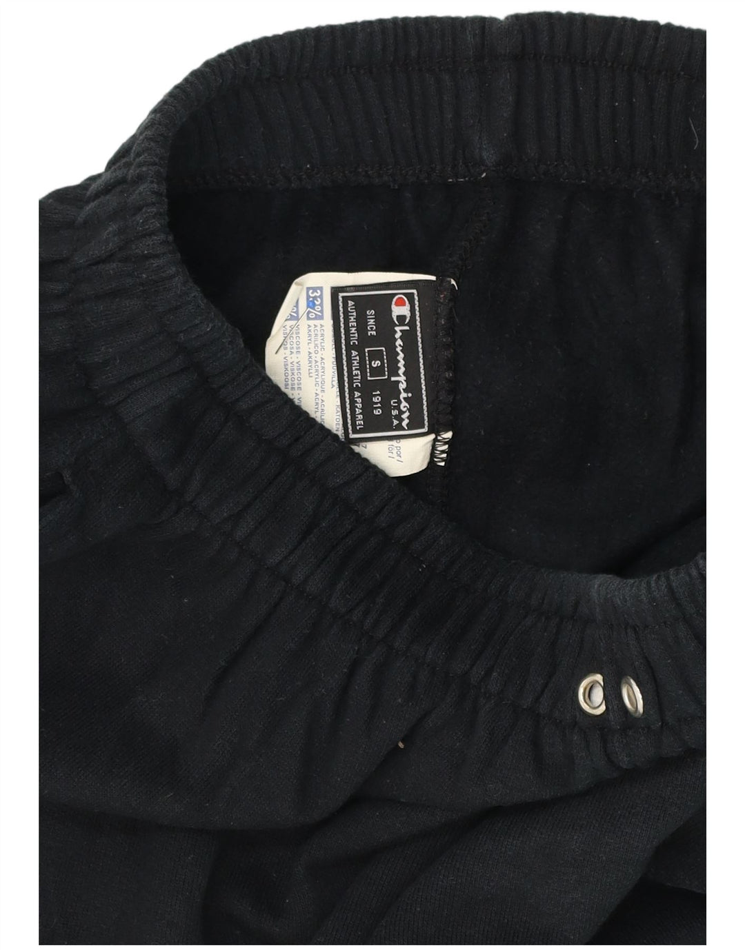 Champion Mens Tracksuit Trousers Small Black Cotton