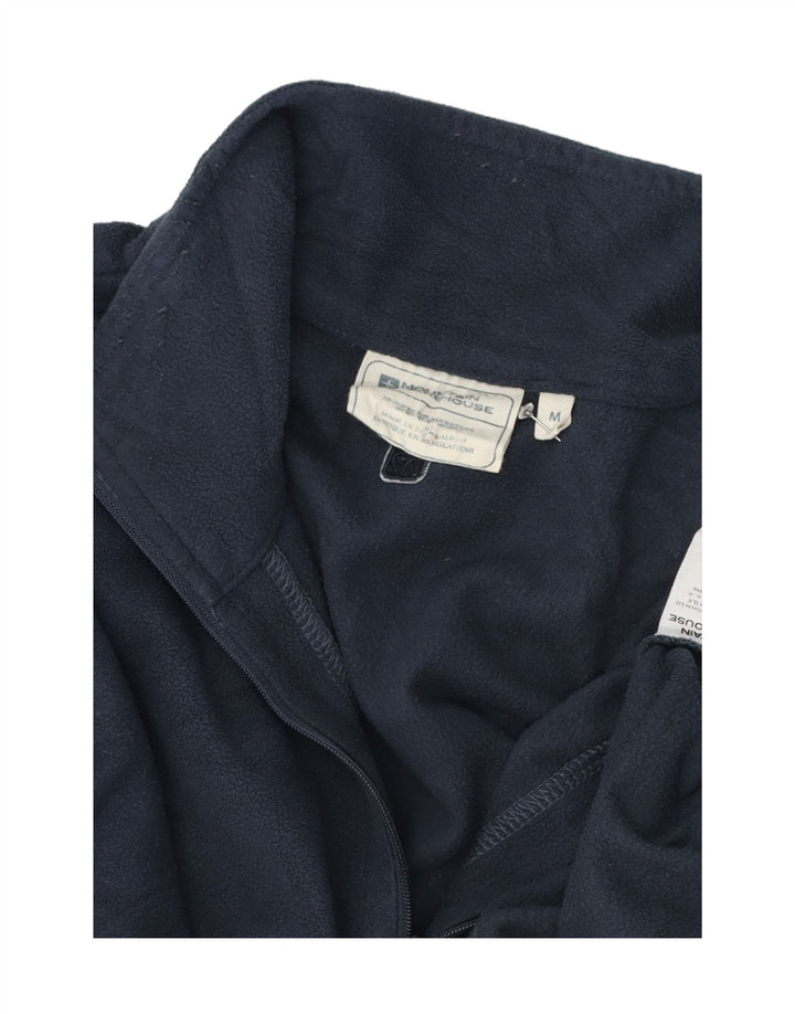 Mountain Warehouse Mens Zip Neck Fleece Jumper Medium Navy Blue Polyester