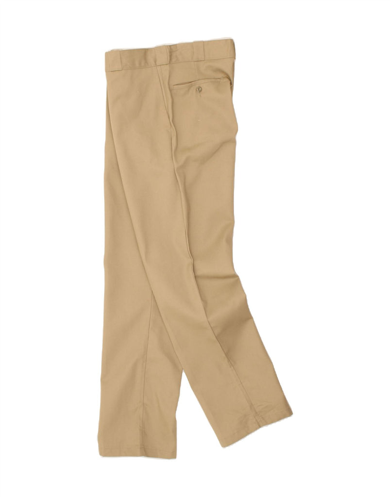 DICKIES Mens Straight Chino Trousers W32 L31 Beige Polyester | Vintage Dickies | Thrift | Second-Hand Dickies | Used Clothing | Messina Hembry 