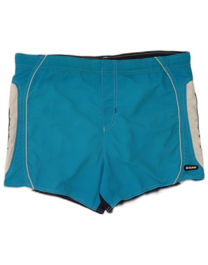 Colmar Womens Swimming Shorts IT 48 XL Blue Colourblock Polyamide