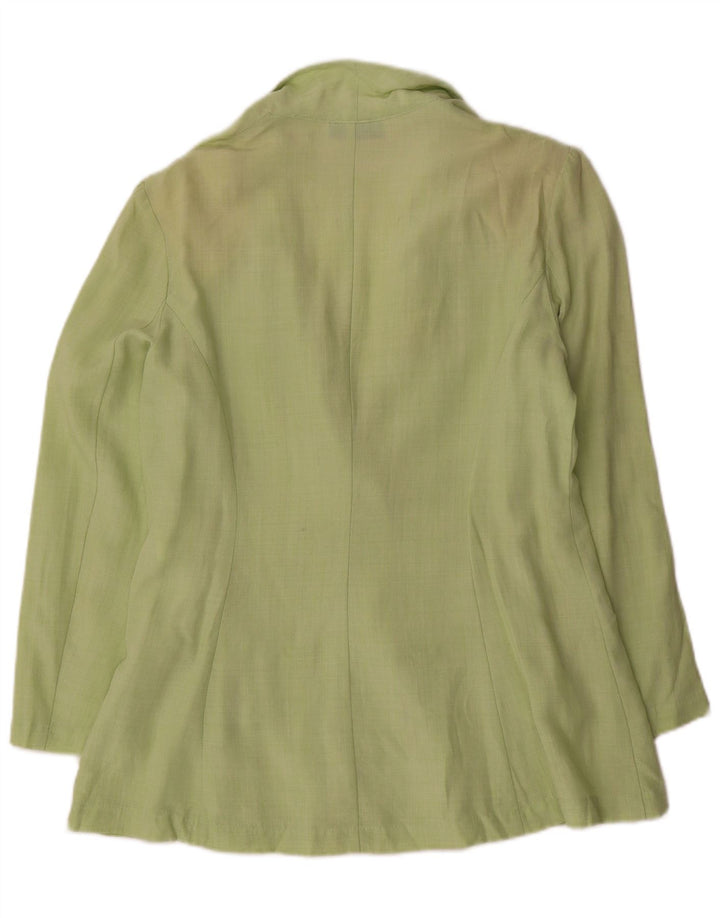 Coveri Womens 1 Button Blazer Jacket IT 44 Medium Green Viscose