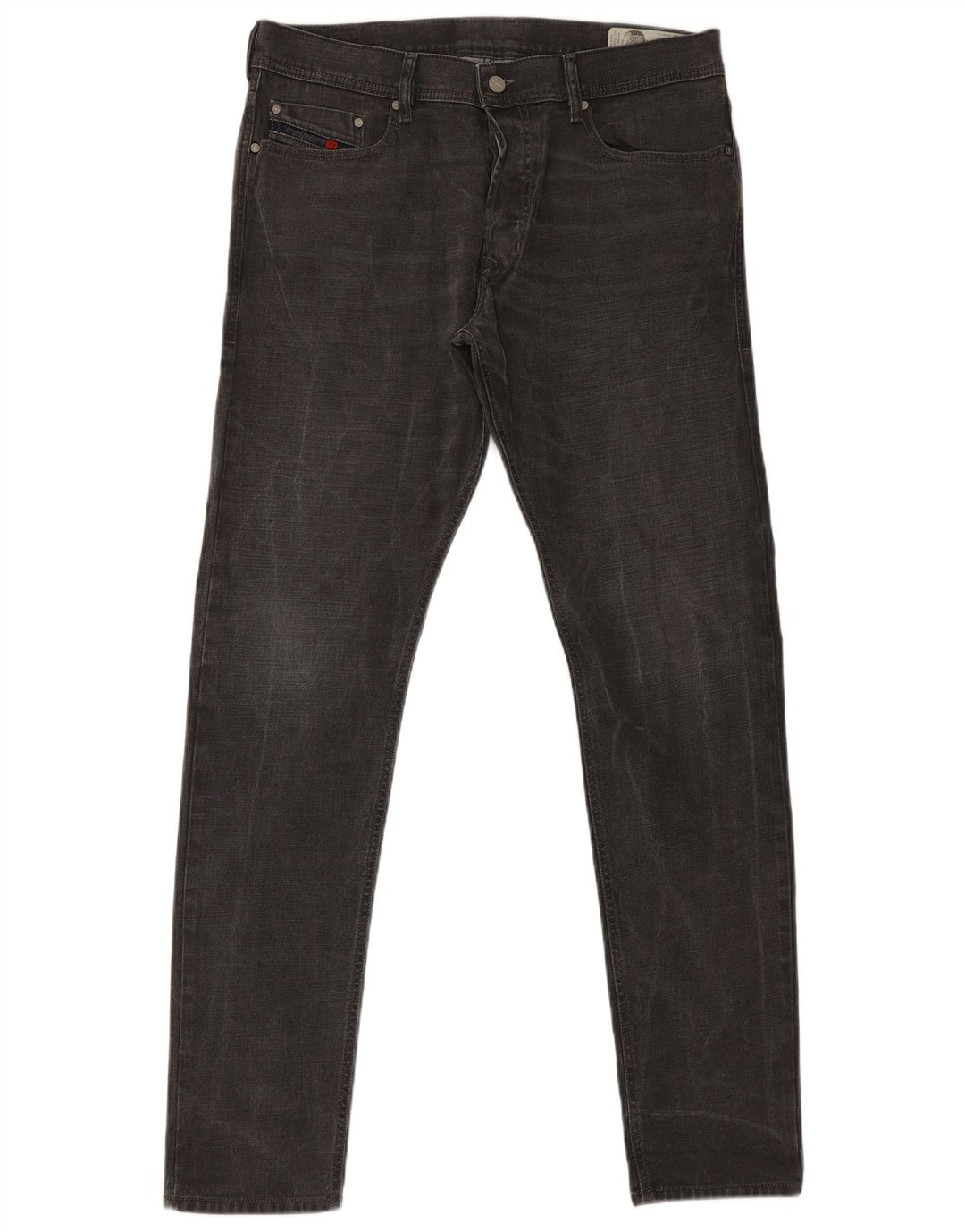 Diesel Mens Tepphar Carrot Slim Jeans W34 L32 Grey Cotton