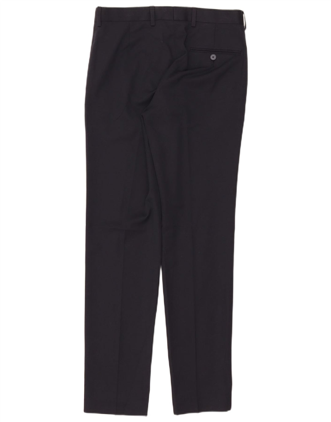 Marks & Spencer Mens Skinny Suit Trousers W30 L31 Navy Blue Polyester