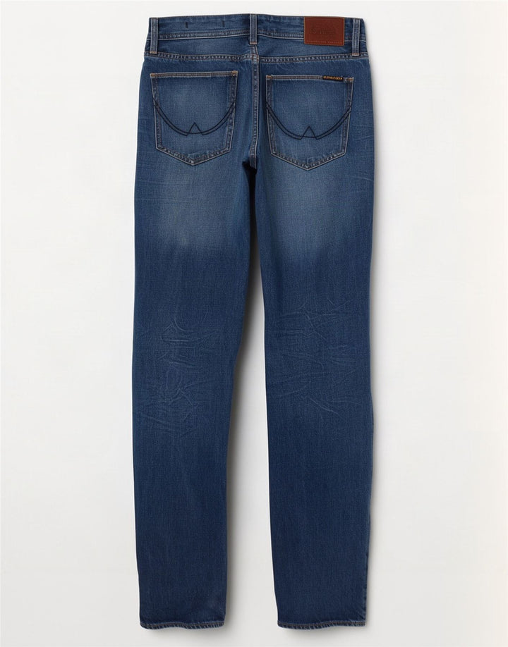 Superdry Mens Copperfill Distressed Loose Jeans W32 L32 Blue Cotton