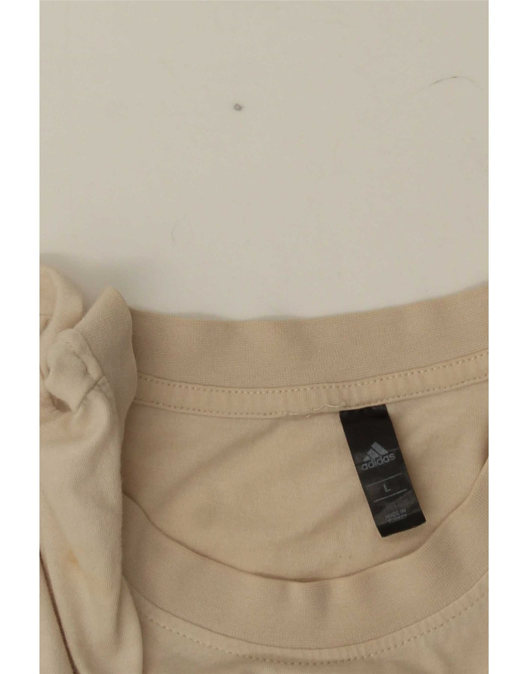 Adidas Mens Graphic T-Shirt Top Large Beige