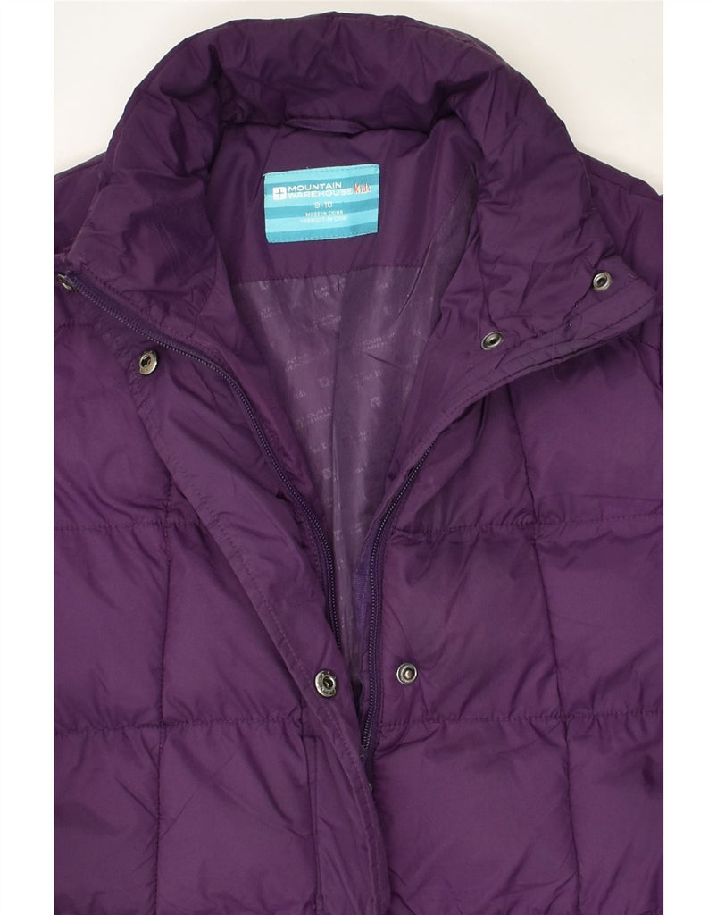 MOUNTAIN WAREHOUSE Girls Padded Coat 9-10 Years Purple Nylon | Vintage Mountain Warehouse | Thrift | Second-Hand Mountain Warehouse | Used Clothing | Messina Hembry 