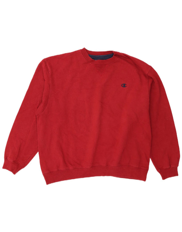 Champion Mens Sweatshirt Jumper XL Burgundy Cotton
