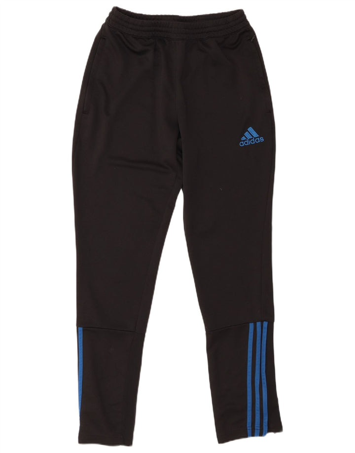 ADIDAS Mens Tracksuit Trousers Small Black Polyester