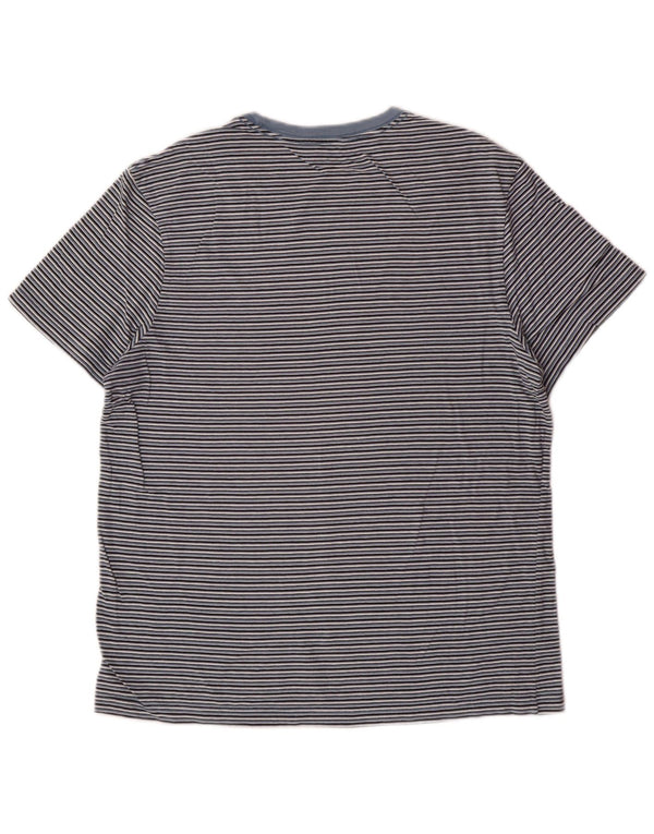 J. CREW Womens T-Shirt Top UK 14 Medium Blue Striped