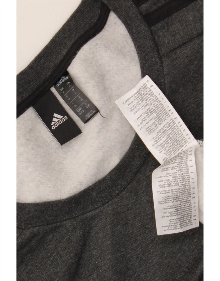 Adidas Mens Sweatshirt Jumper XL Grey Cotton