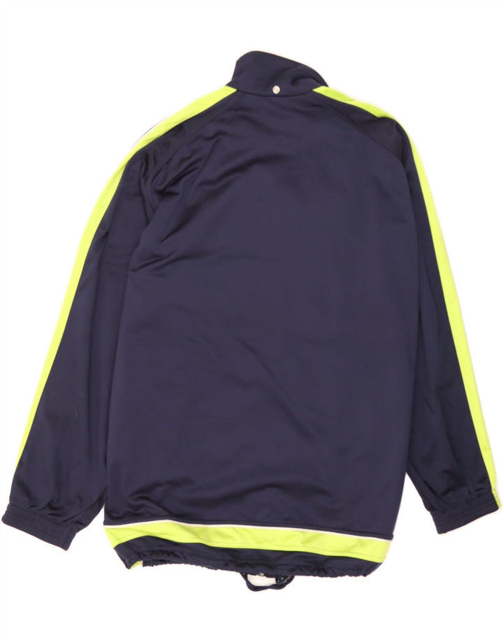 DIADORA Mens Tracksuit Top Jacket Medium Navy Blue Colourblock Polyester Vintage Diadora and Second-Hand Diadora from Messina Hembry 