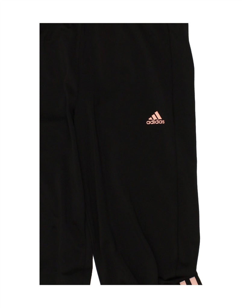 ADIDAS Girls Tracksuit Trousers Joggers 14-15 Years Black Vintage Adidas and Second-Hand Adidas from Messina Hembry 