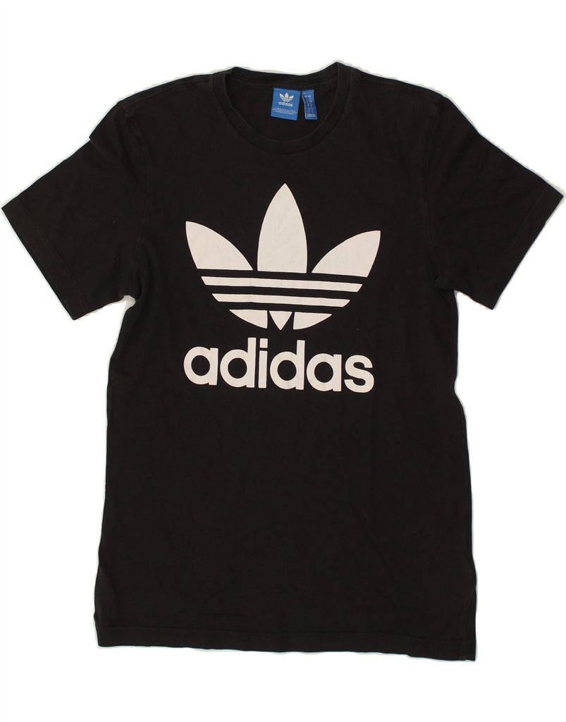 ADIDAS Mens Graphic T-Shirt Top Small Black Cotton | Vintage Adidas | Thrift | Second-Hand Adidas | Used Clothing | Messina Hembry 