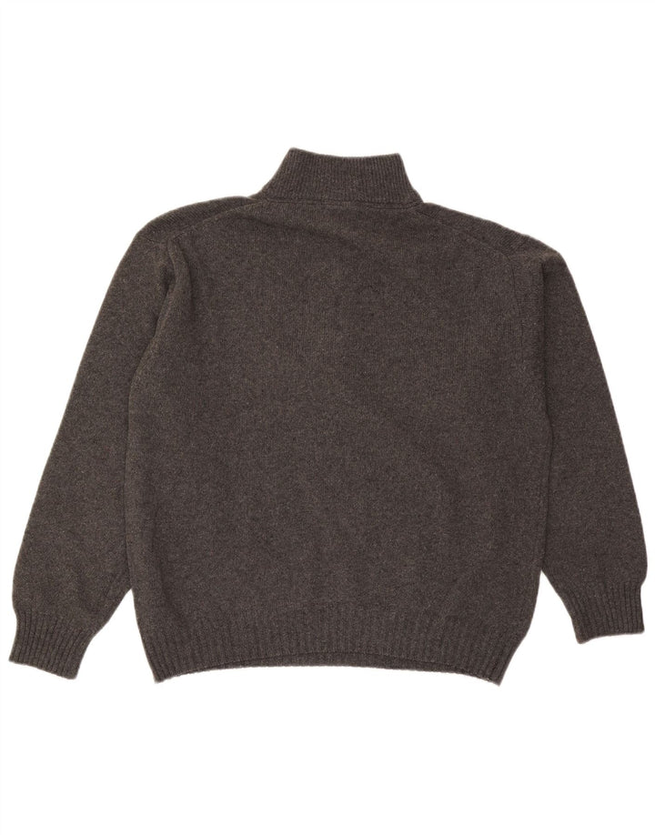 Murphy & Nye Mens Zip Neck Jumper Sweater Large Grey