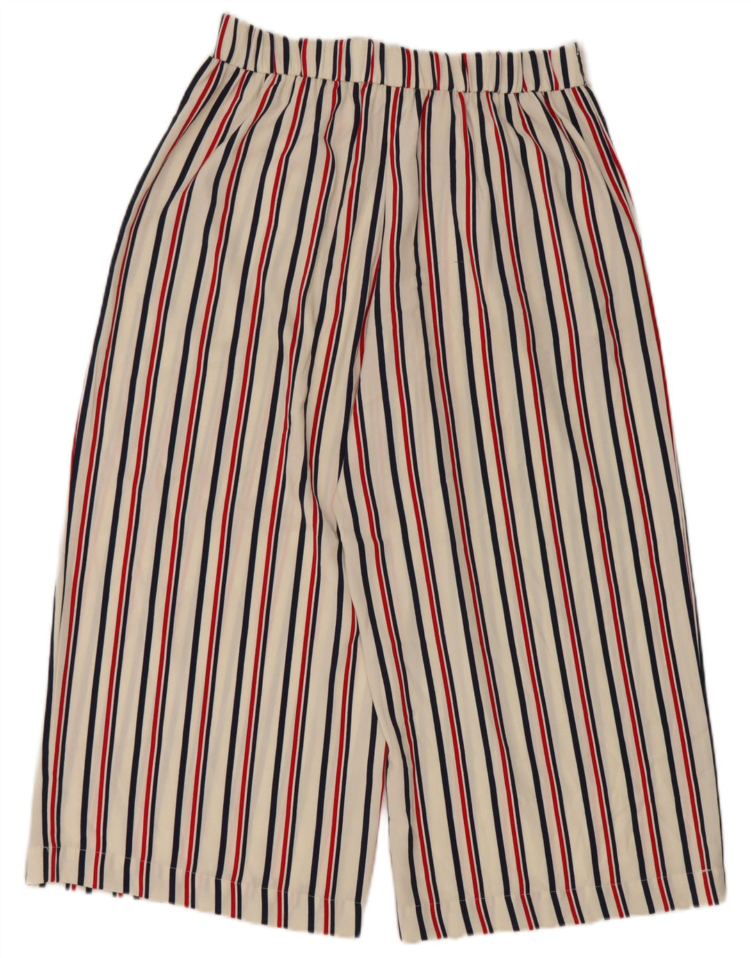 Zara Womens Capri Trousers Large W34 L22 White Striped