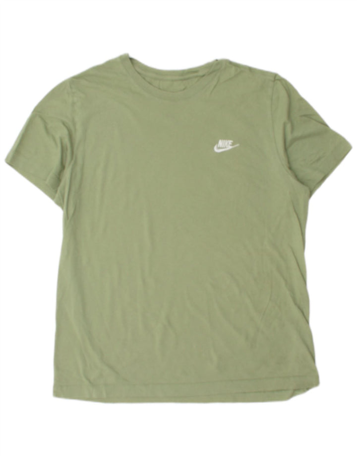 Nike Mens T-Shirt Top Large Green Cotton