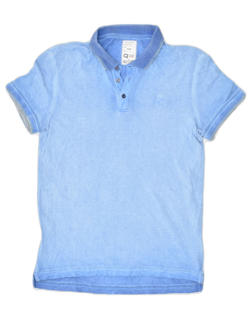 GAUDI Mens Polo Shirt Small Blue Cotton | Vintage Gaudi | Thrift | Second-Hand Gaudi | Used Clothing | Messina Hembry 