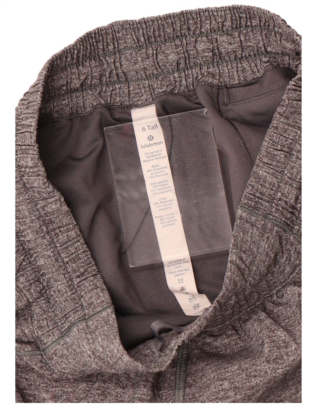 LULULEMON Womens Sport Shorts US 6 Medium  Grey Colourblock Polyester