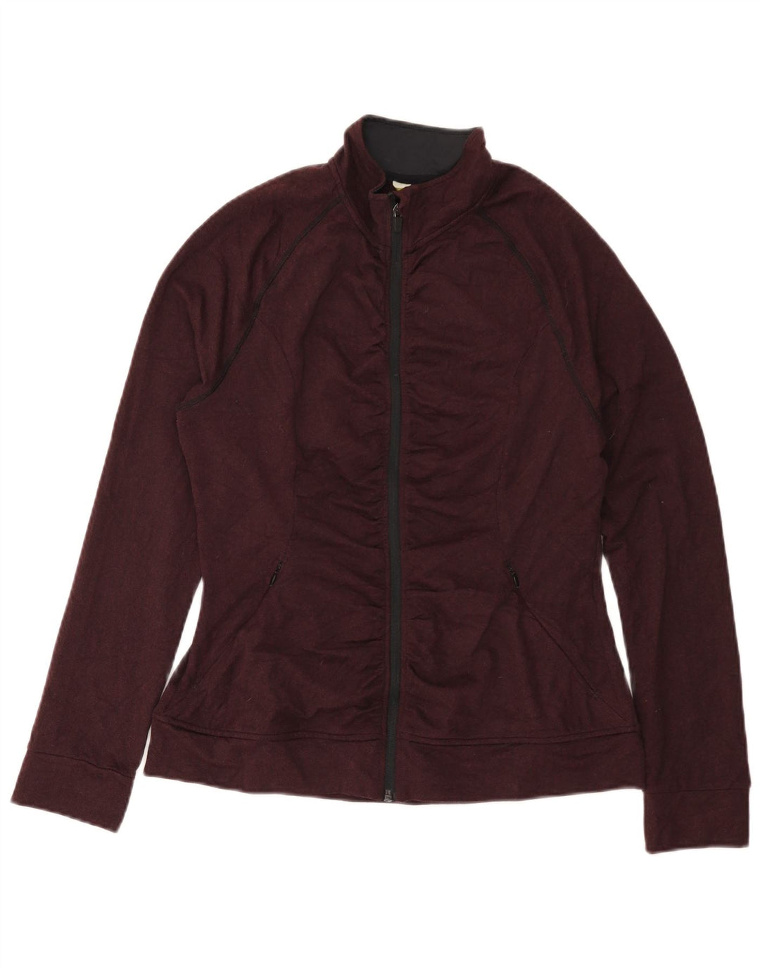 Mountain Warehouse Womens Tracksuit Top Jacket UK 14 Medium Burgundy