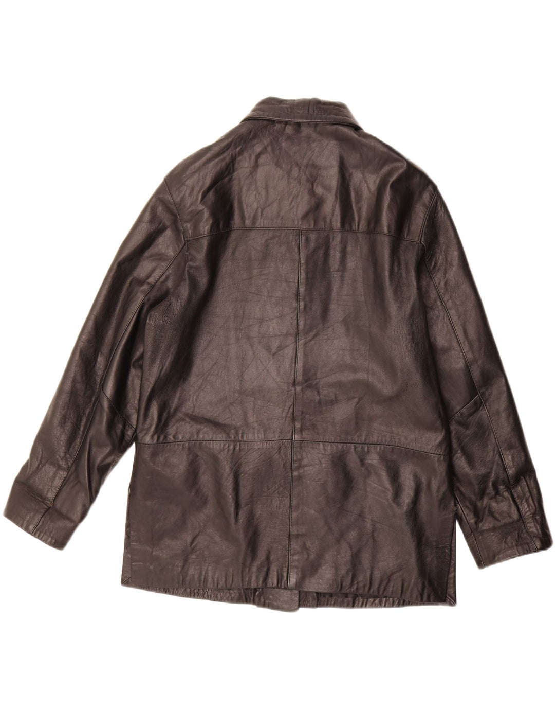 Max Grippo Womens Leather Jacket EU 44 XL Black Leather