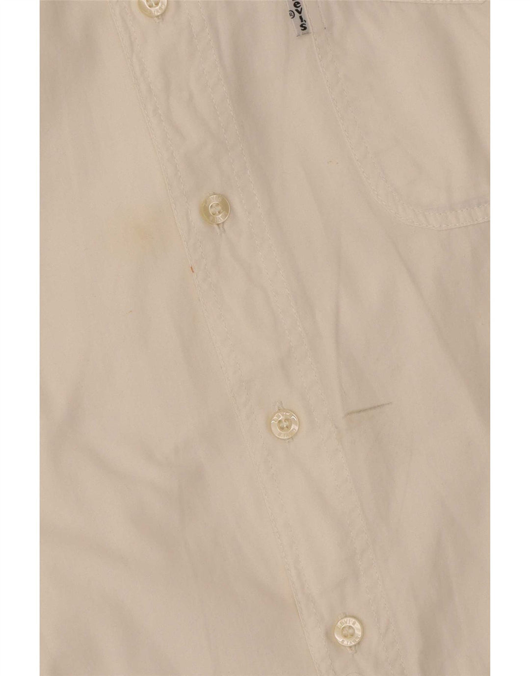 Levi's Mens Shirt Large White Cotton