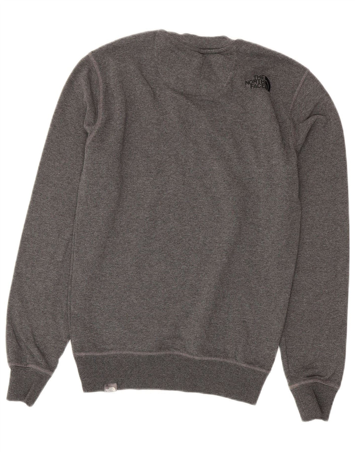 THE NORTH FACE Mens Graphic Sweatshirt Jumper XS Grey Cotton