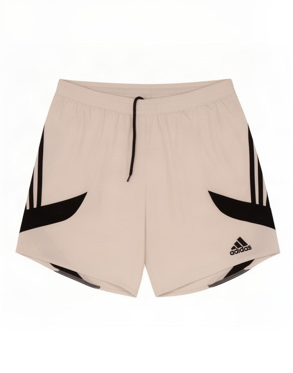 Adidas Mens Sport Shorts Medium White Colourblock Polyester