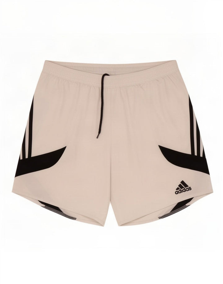 Adidas Mens Sport Shorts Medium White Colourblock Polyester