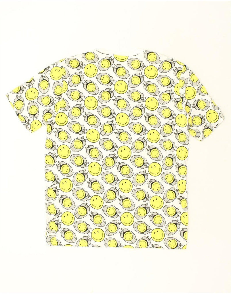 CHAMPION Mens Graphic T-Shirt Top XL Yellow Geometric Cotton | Vintage Champion | Thrift | Second-Hand Champion | Used Clothing | Messina Hembry 