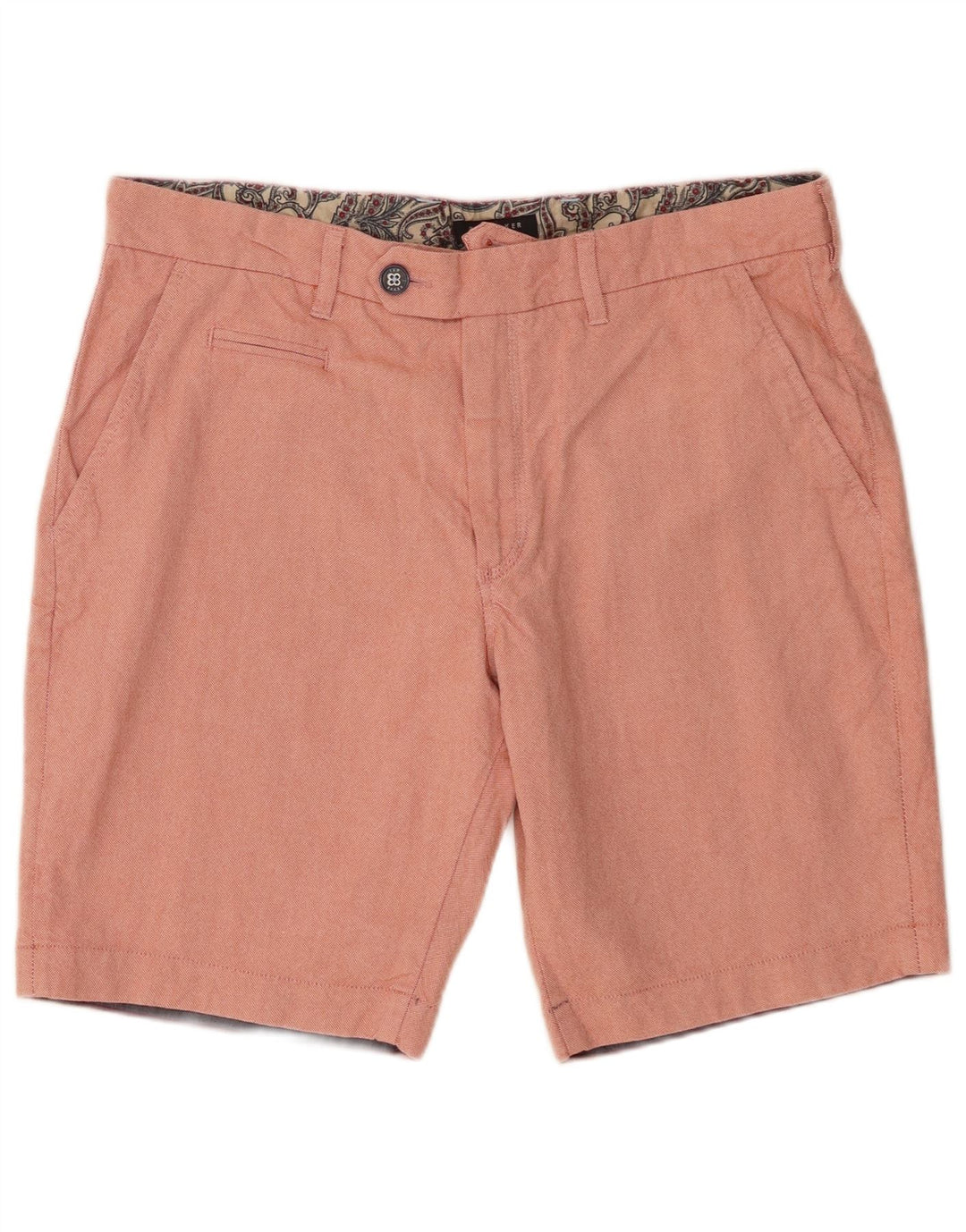 Ted Baker Mens Chino Shorts W34 Large  Pink Cotton