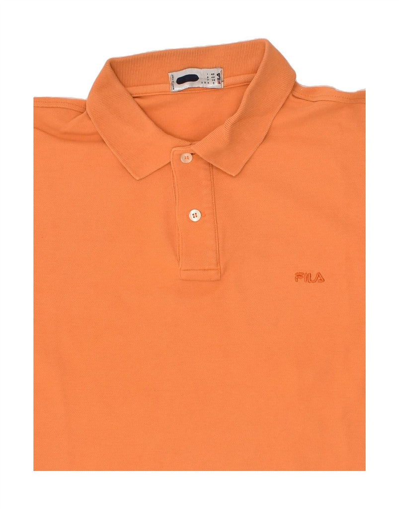 FILA Mens Polo Shirt Small Orange | Vintage Fila | Thrift | Second-Hand Fila | Used Clothing | Messina Hembry 