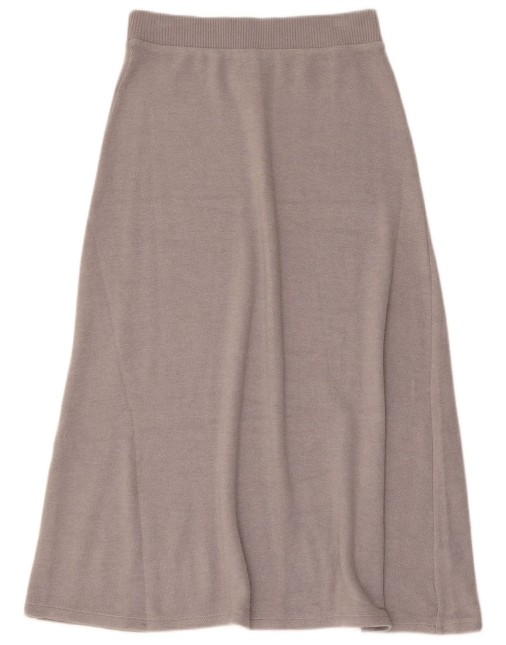 Zara Womens Knit Flared Skirt Small W26 Grey Viscose