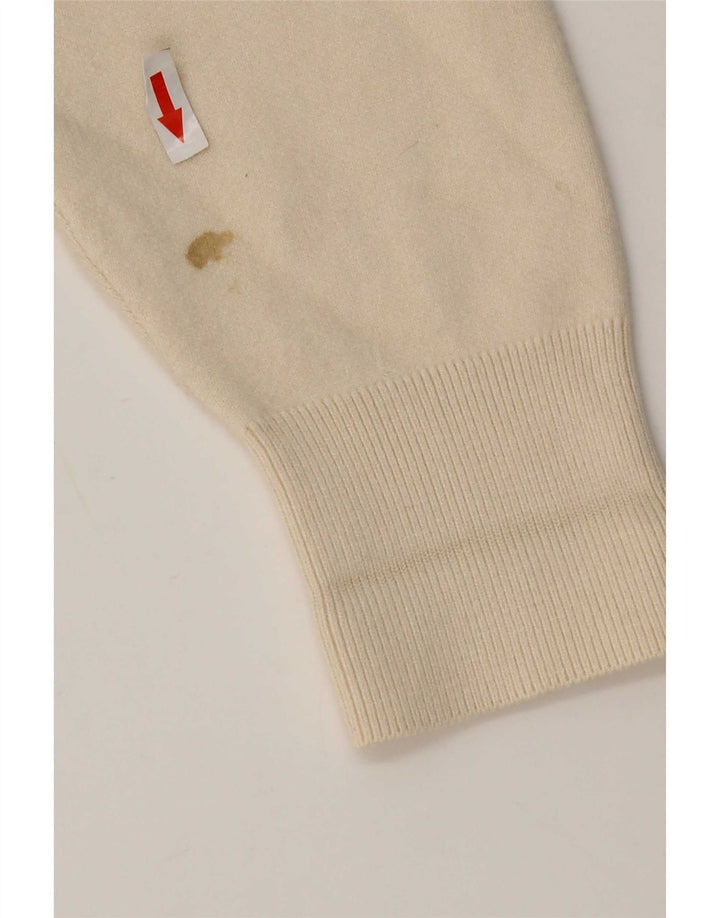 Massimo Dutti Womens Oversized Cardigan Sweater UK 10 Small Off White