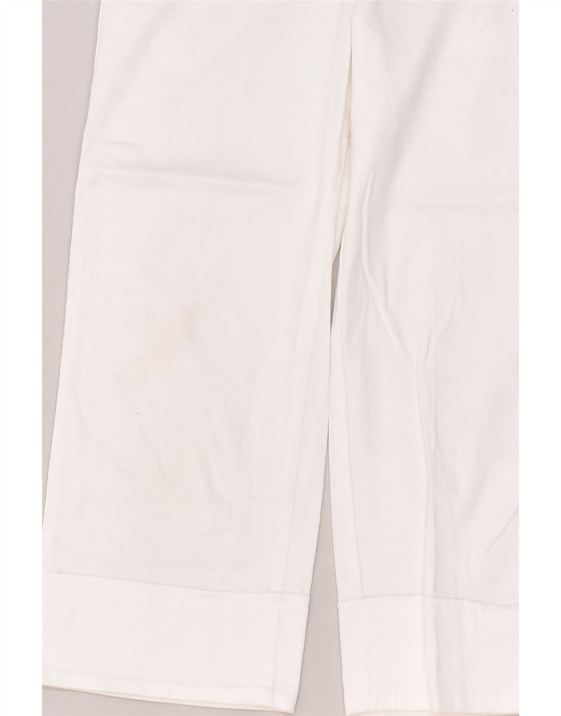 LIU JO Girls Wide Leg Casual Trousers 7-8 Years W24 L18  White Cotton | Vintage Liu Jo | Thrift | Second-Hand Liu Jo | Used Clothing | Messina Hembry 