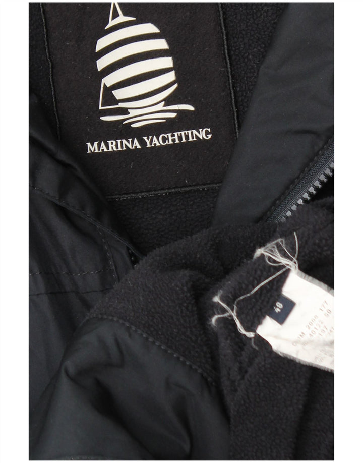 Marina Yachting Mens Bomber Jacket IT 48 Medium Navy Blue Polyester
