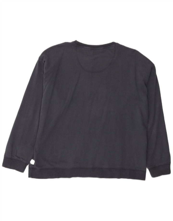 Fat Face Womens Graphic Oversized Sweatshirt Jumper UK 16 Large Navy Blue