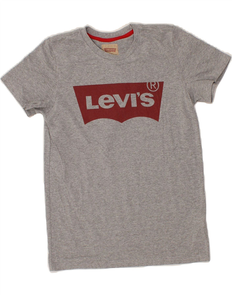 LEVI'S Boys Graphic T-Shirt Top 11-12 Years Grey Polyester Vintage Levi's and Second-Hand Levi's from Messina Hembry 
